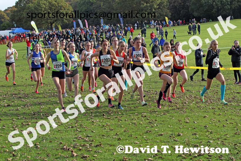 Womens under-17s Northern Cross Country Relays, Graves Park, Sheffield. Photo: David T. Hewitson/Sports for All Pics